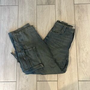 Zara Mid Rise Cargo Jeans